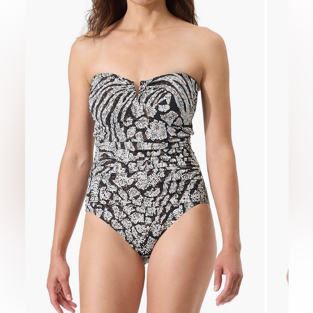 tommy bahama NEW Playa Brava strapless, one piece bathing suit